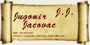 Jugomir Jačovac vizit kartica